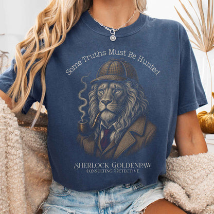 T-Shirt Denim / S Sherlock Goldenpaw Consulting Detective T-Shirt The Mystic Eden