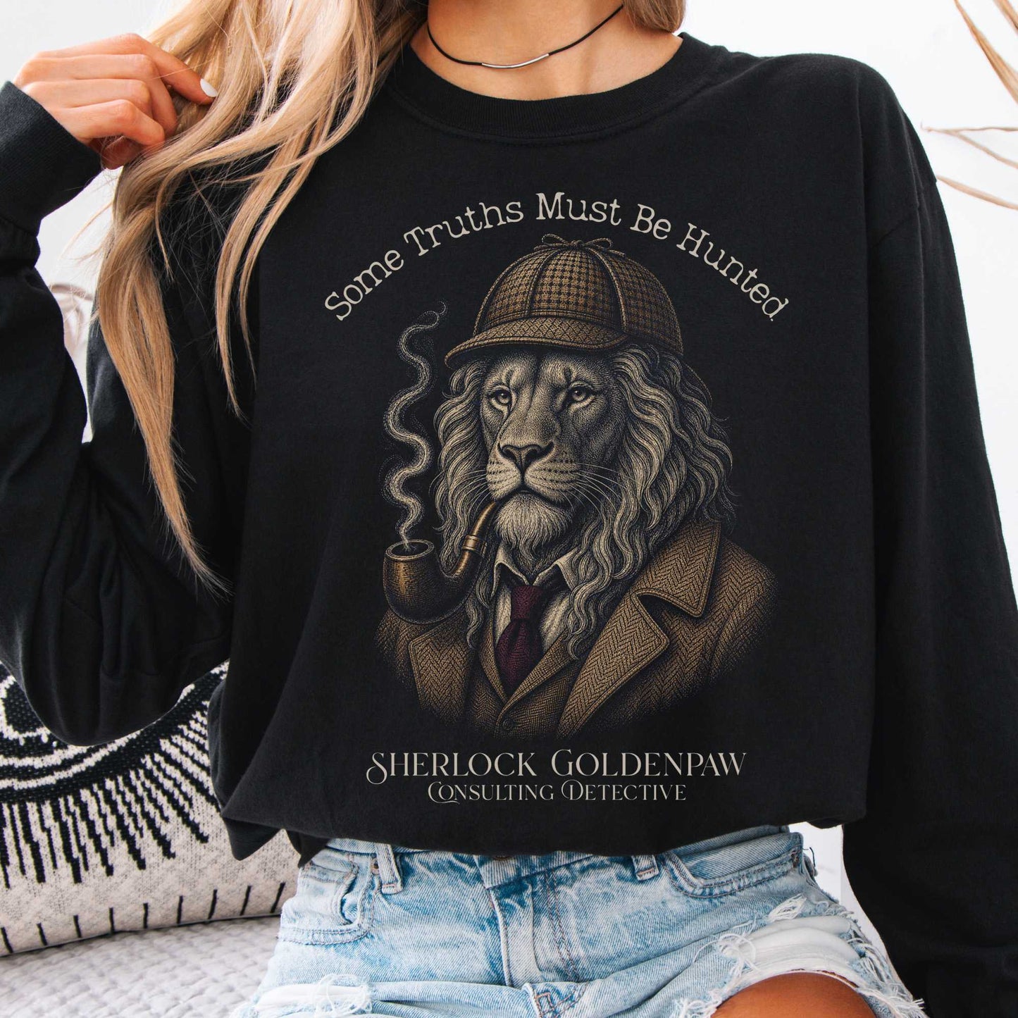 Long-sleeve Black / S Sherlock Goldenpaw Consulting Detective Long Sleeve The Mystic Eden