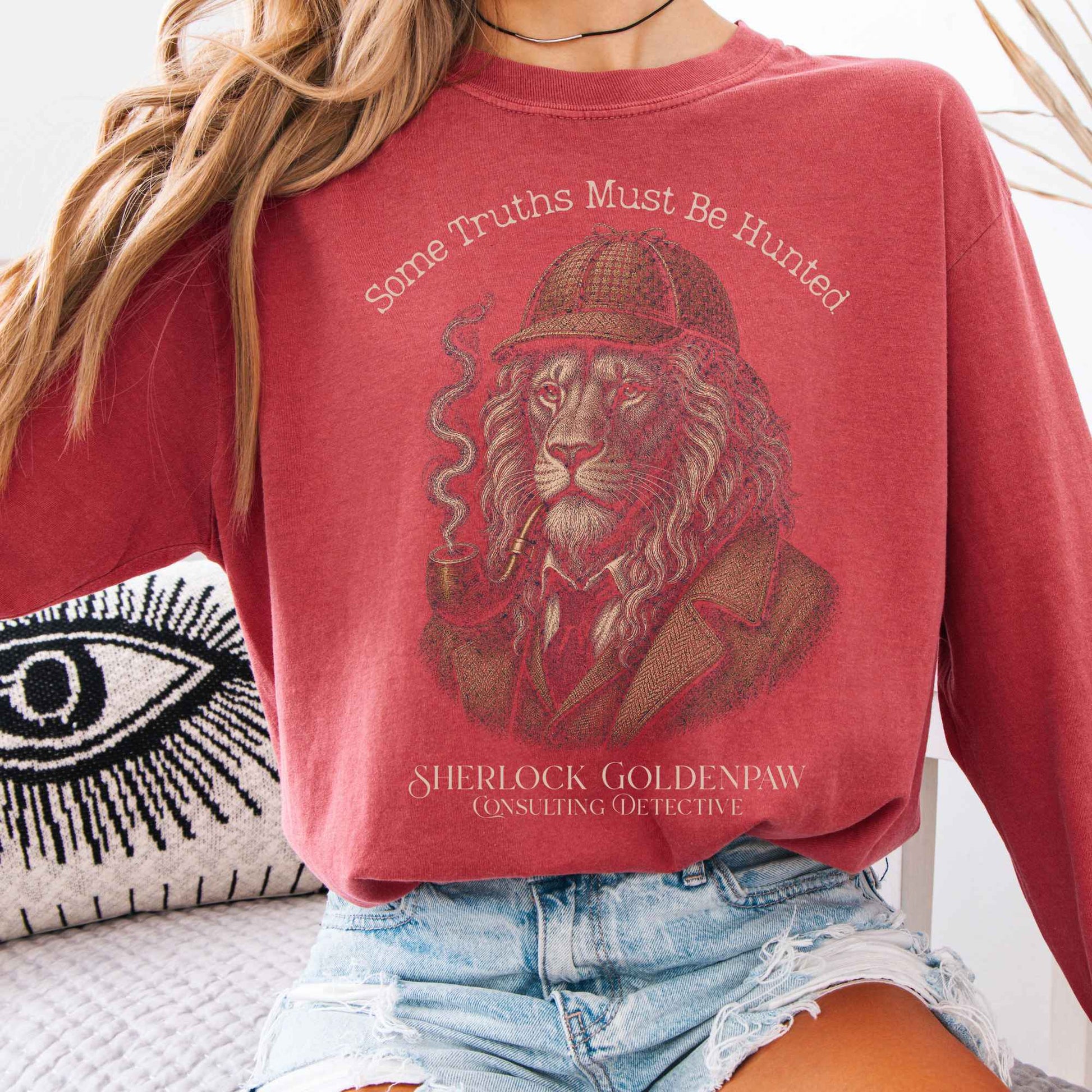 Long-sleeve Crimson / S Sherlock Goldenpaw Consulting Detective Long Sleeve The Mystic Eden