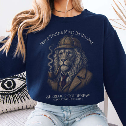 Sweatshirt Navy / S Sherlock Goldenpaw Consulting Detective Sweatshirt The Mystic Eden