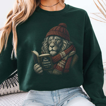 The Mane Character Literary Club Lion Sweatshirt