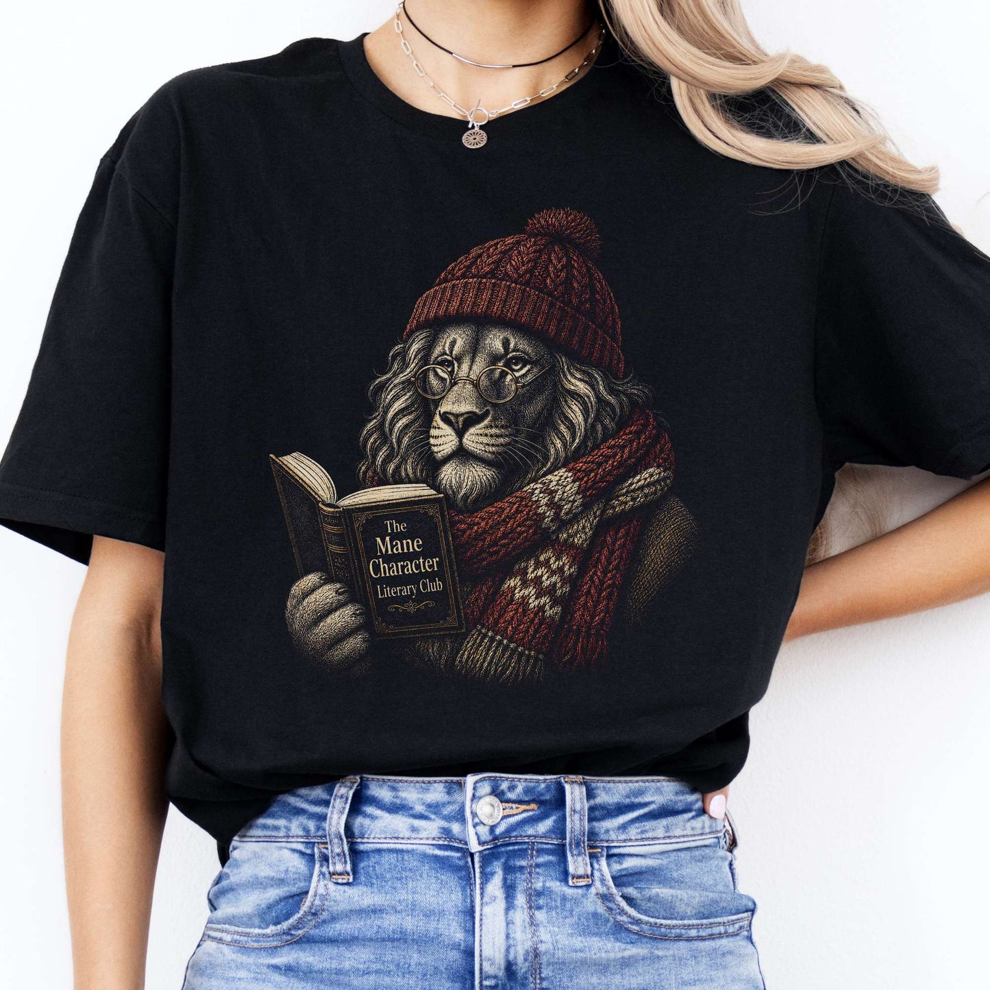 The Mane Character Literary Club Lion T-Shirt