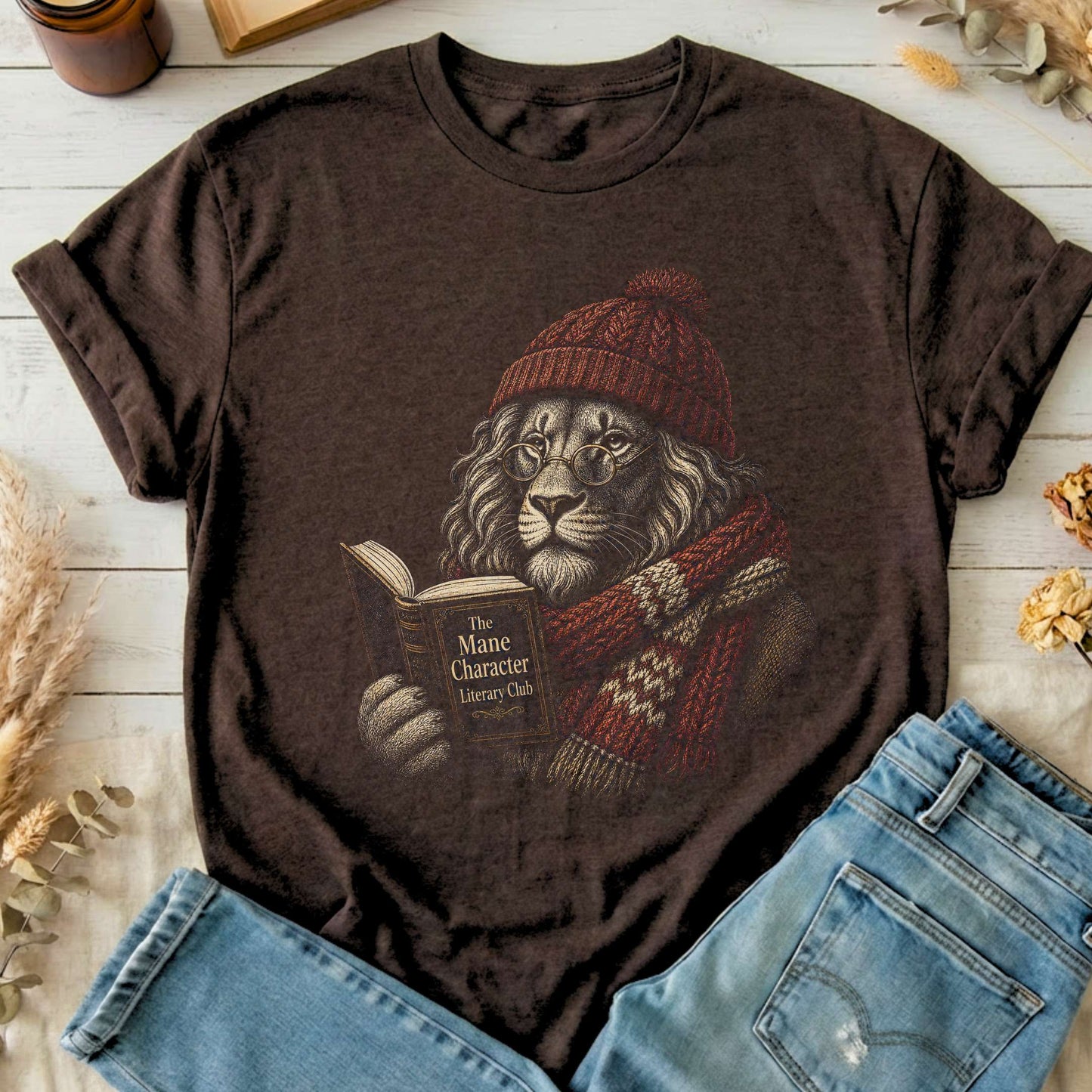 The Mane Character Literary Club Lion T-Shirt
