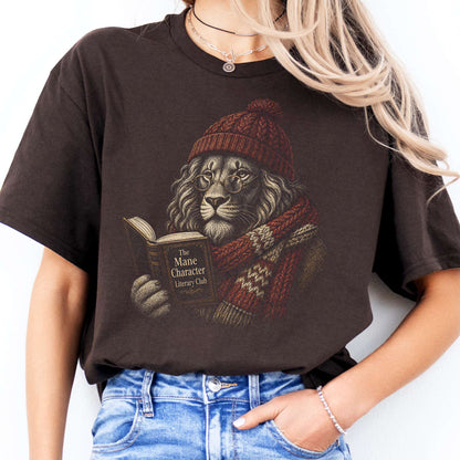 The Mane Character Literary Club Lion T-Shirt