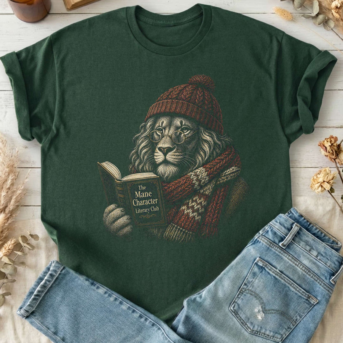 The Mane Character Literary Club Lion T-Shirt