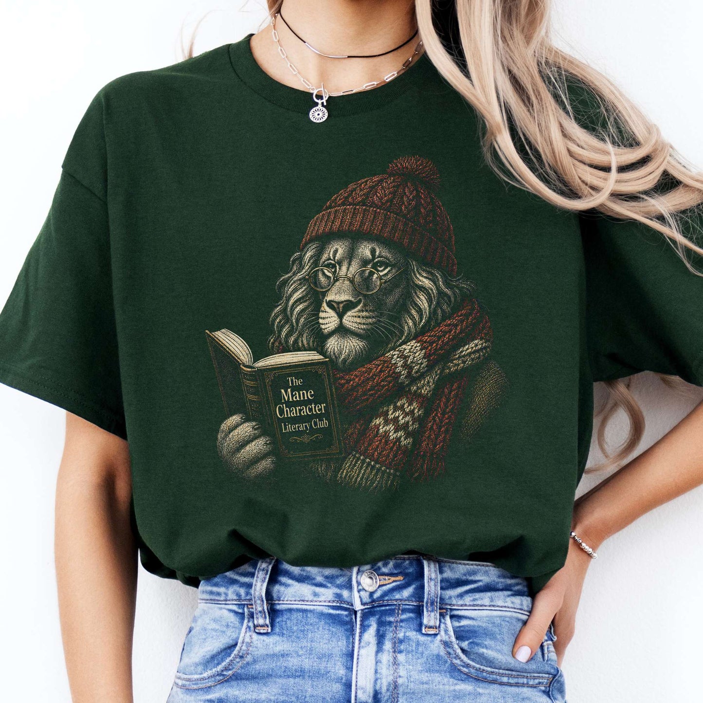 The Mane Character Literary Club Lion T-Shirt
