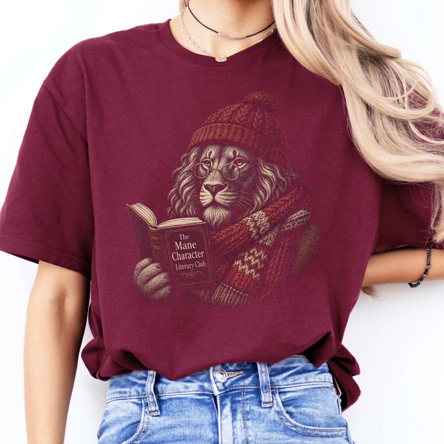 The Mane Character Literary Club Lion T-Shirt