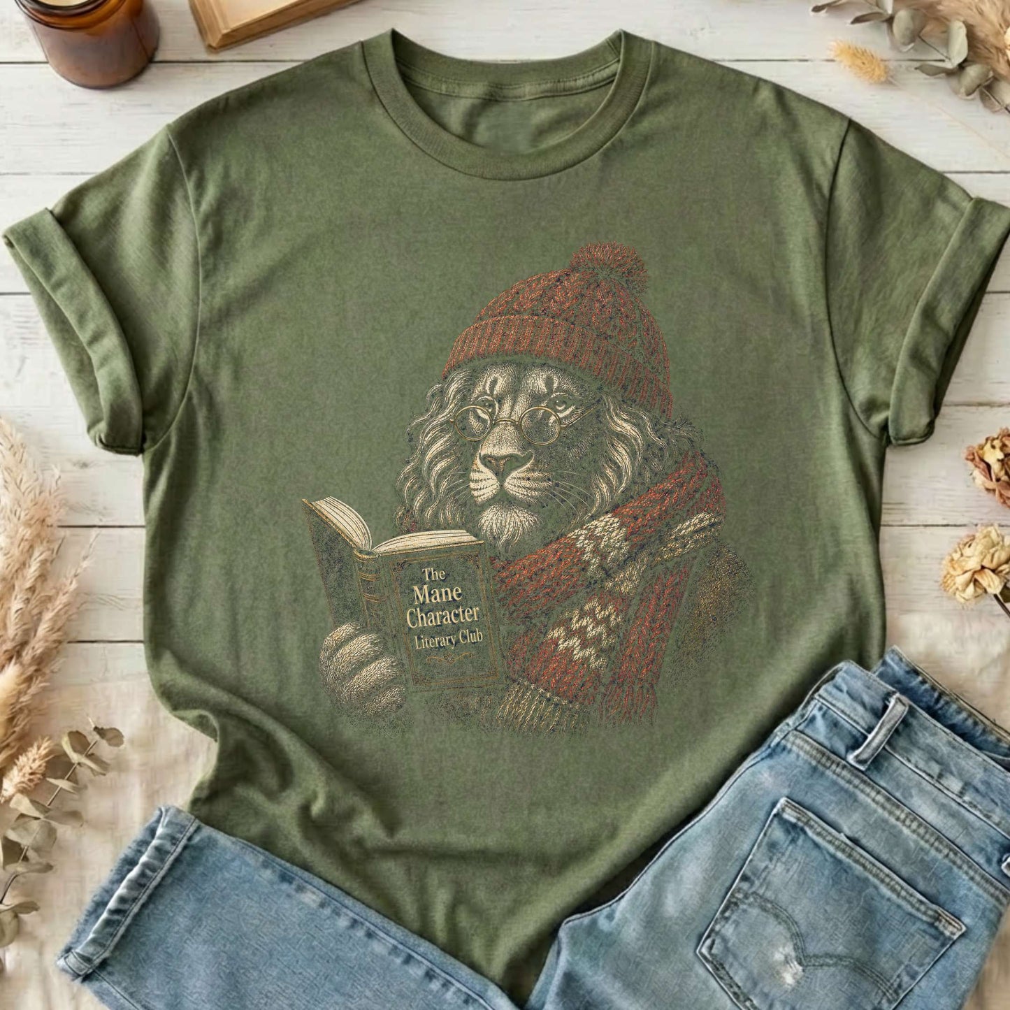 The Mane Character Literary Club Lion T-Shirt