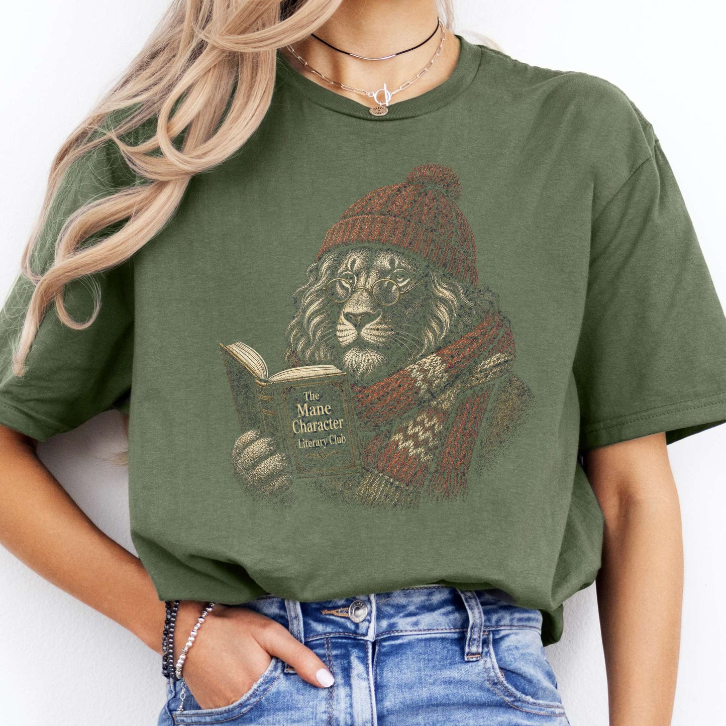 The Mane Character Literary Club Lion T-Shirt