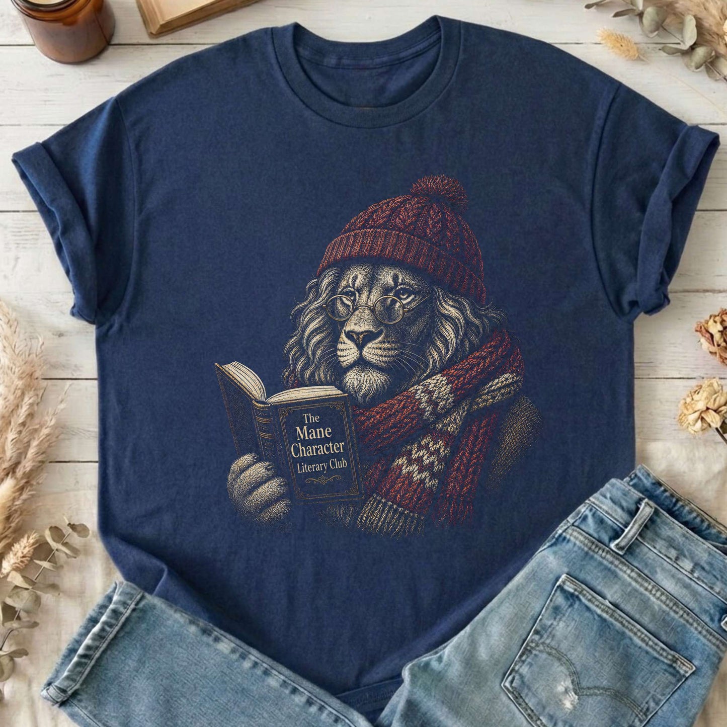 The Mane Character Literary Club Lion T-Shirt