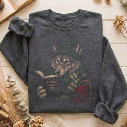 Grandmother Impersonation 101 Wolf Red Riding Hood Sweatshirt