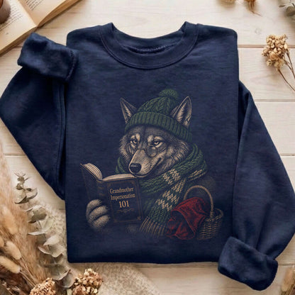 Grandmother Impersonation 101 Wolf Red Riding Hood Sweatshirt