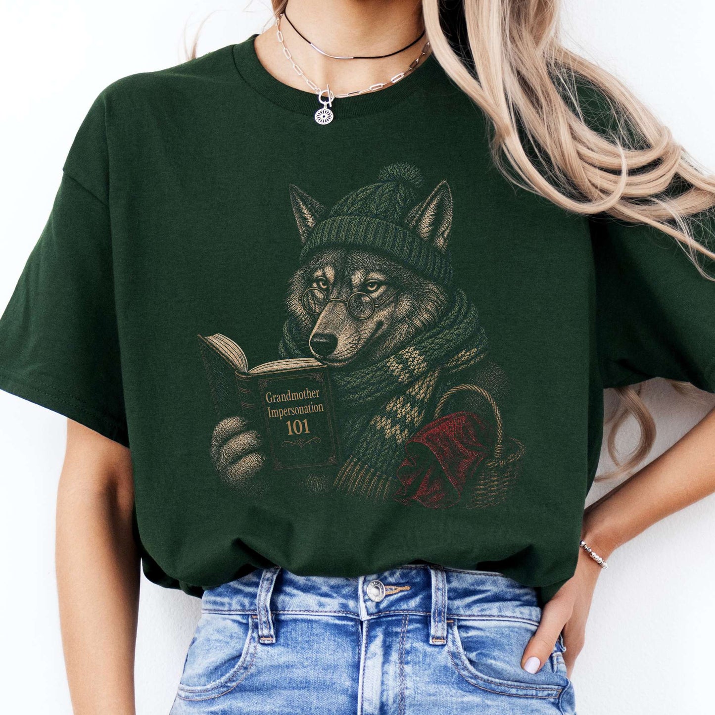 Grandmother Impersonation 101 Wolf Red Riding Hood T-Shirt