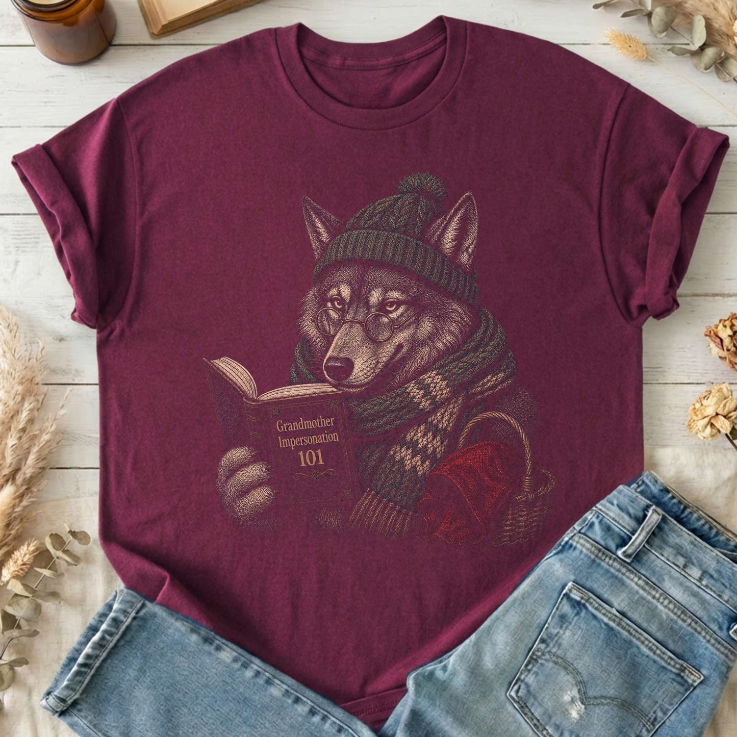Grandmother Impersonation 101 Wolf Red Riding Hood T-Shirt