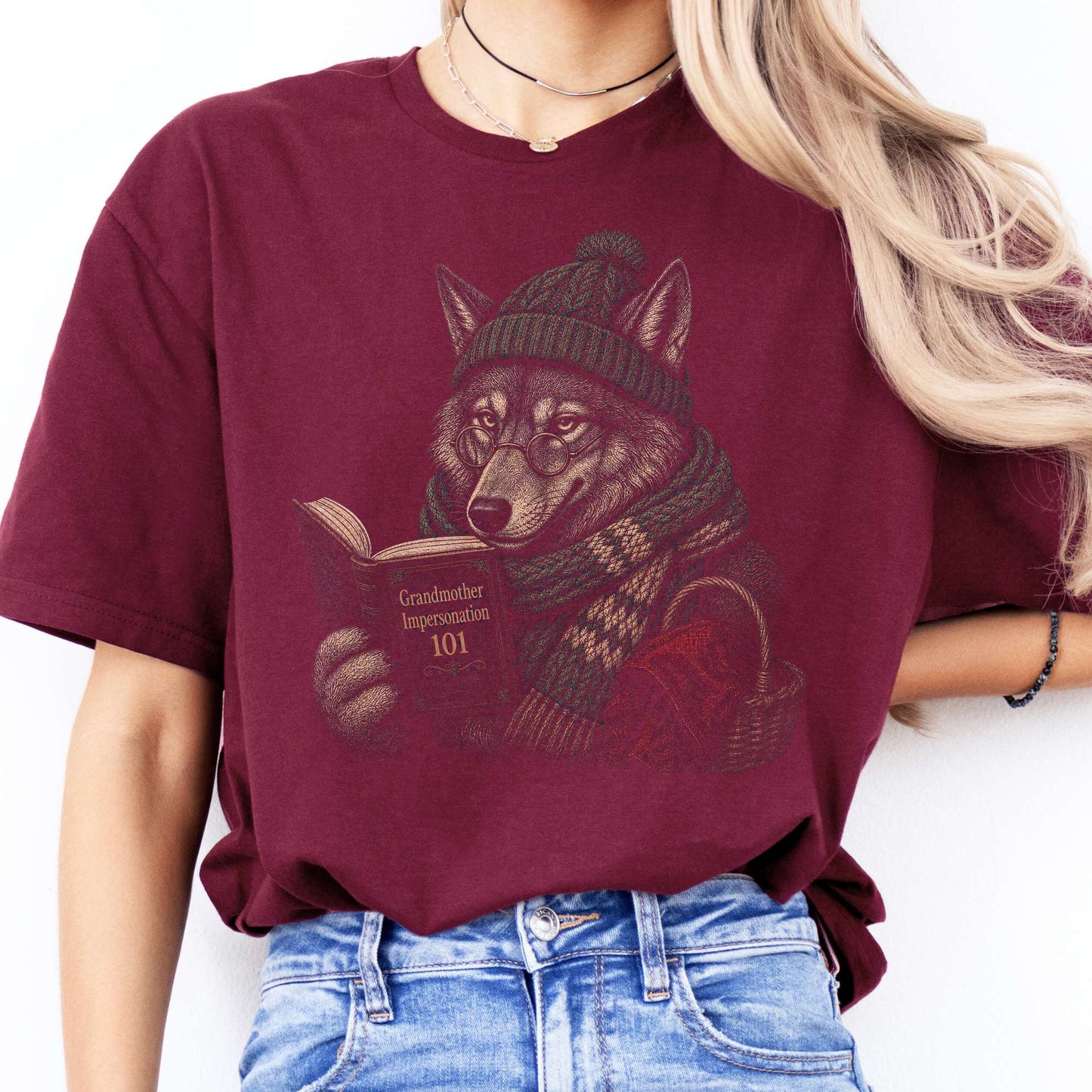 Grandmother Impersonation 101 Wolf Red Riding Hood T-Shirt