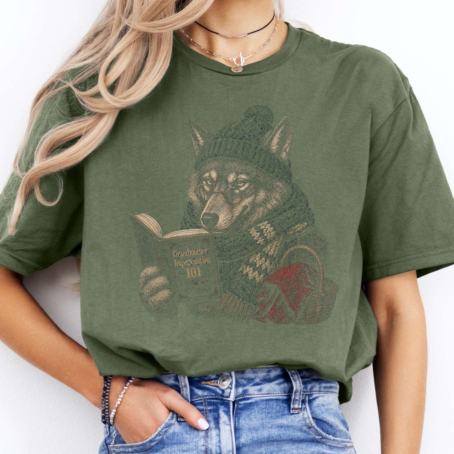 Grandmother Impersonation 101 Wolf Red Riding Hood T-Shirt