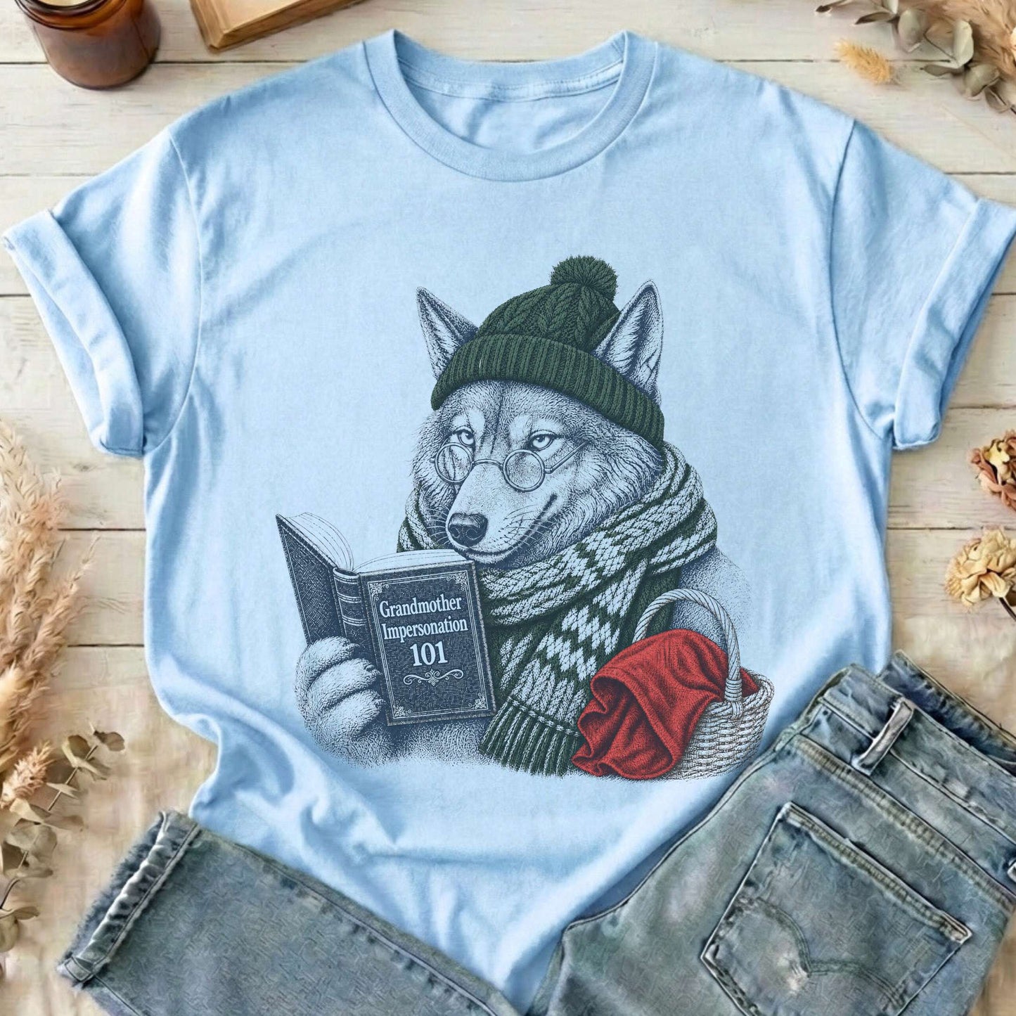 Grandmother Impersonation 101 Wolf Red Riding Hood T-Shirt