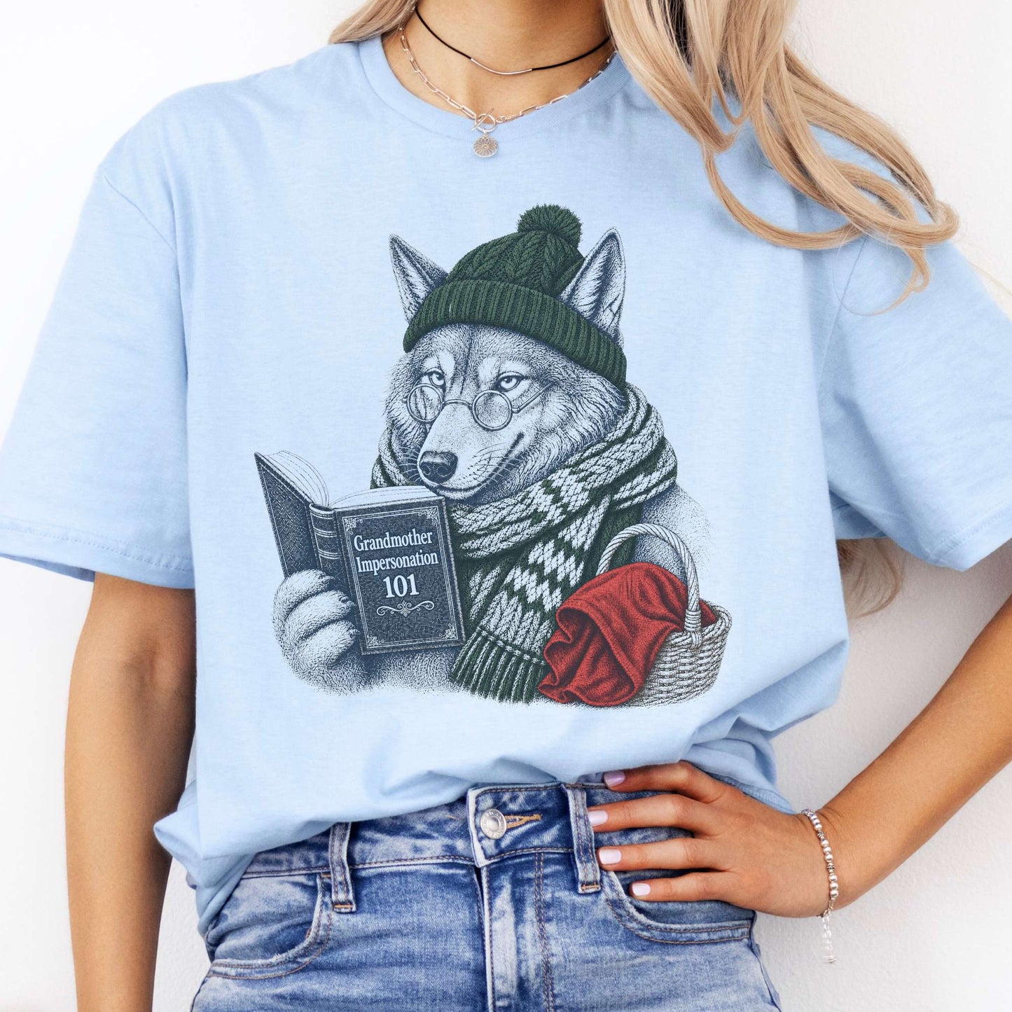 Grandmother Impersonation 101 Wolf Red Riding Hood T-Shirt