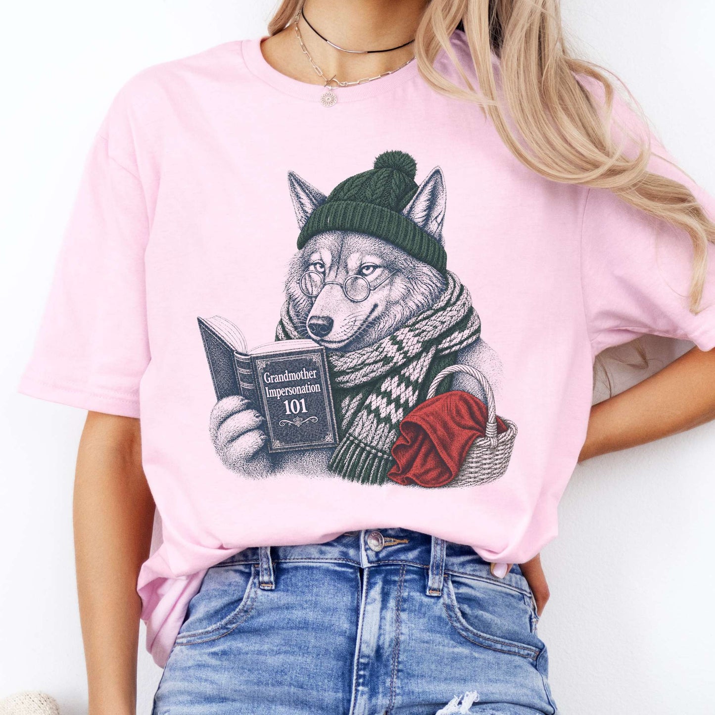 Grandmother Impersonation 101 Wolf Red Riding Hood T-Shirt