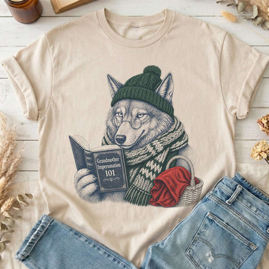 Grandmother Impersonation 101 Wolf Red Riding Hood T-Shirt