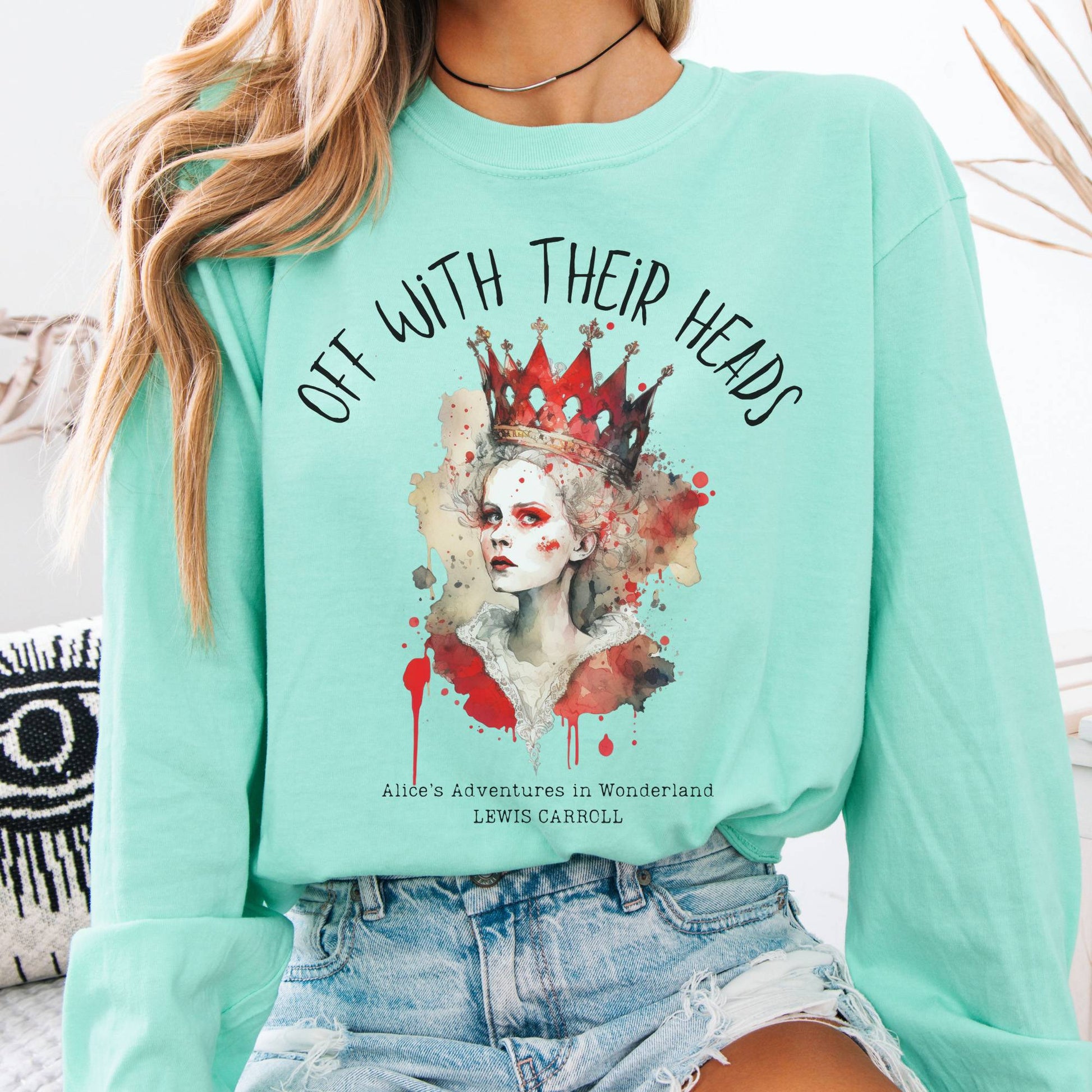 Long-sleeve Island Reef / S Off With Their Heads Queen of Hearts Long Sleeve The Mystic Eden