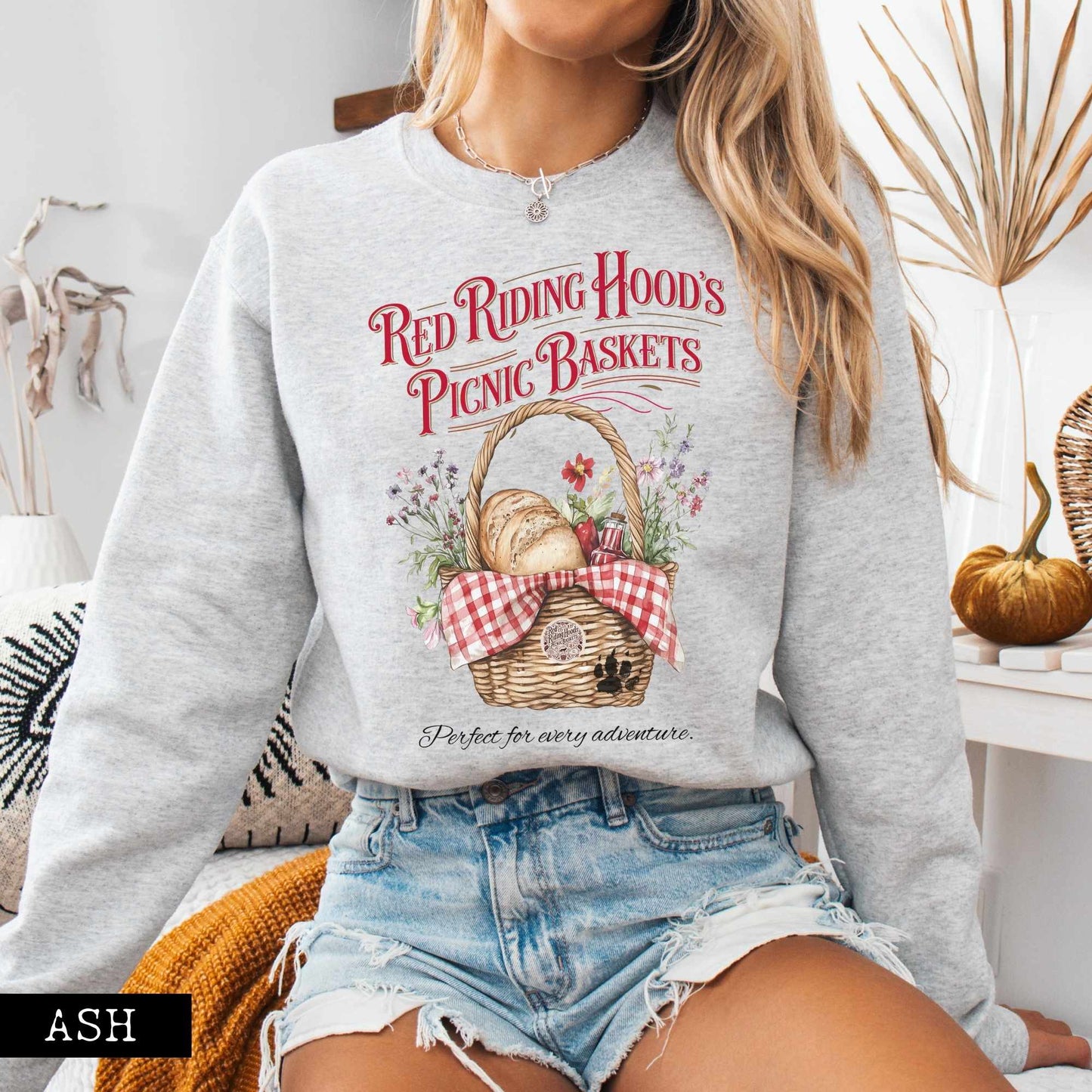 Red Riding Hood's Picnic Baskets Sweatshirt