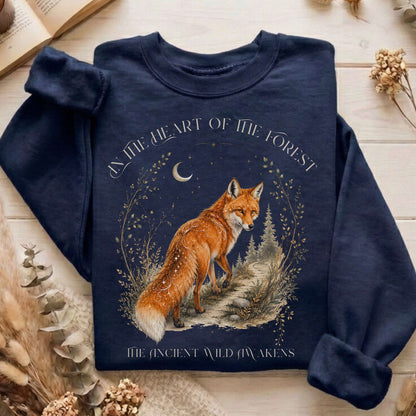 In the Heart of the Forest The Ancient Wild Awakens Fox Sweatshirt
