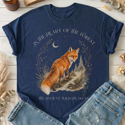 In the Heart of the Forest The Ancient Wild Awakens Fox T-Shirt