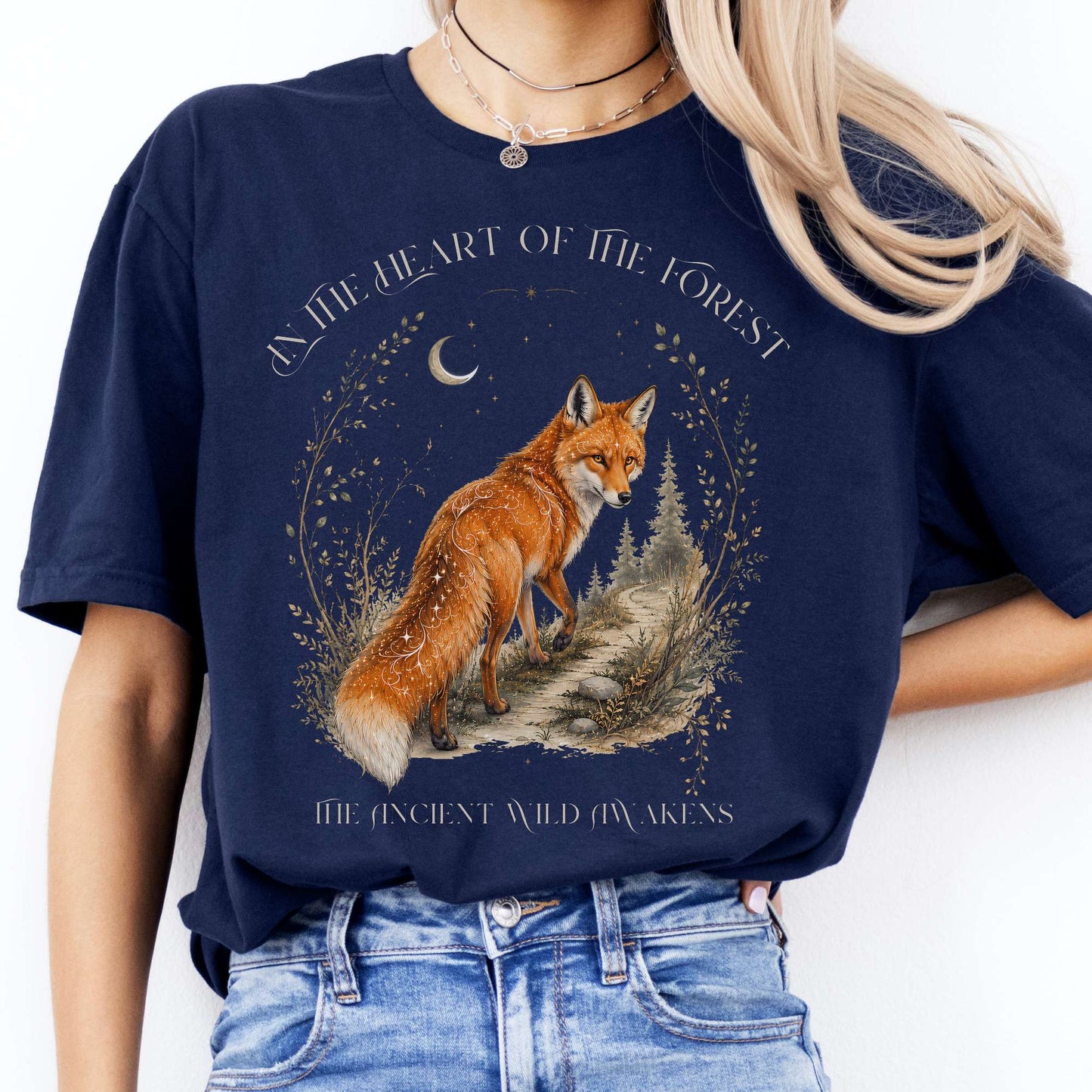 In the Heart of the Forest The Ancient Wild Awakens Fox T-Shirt