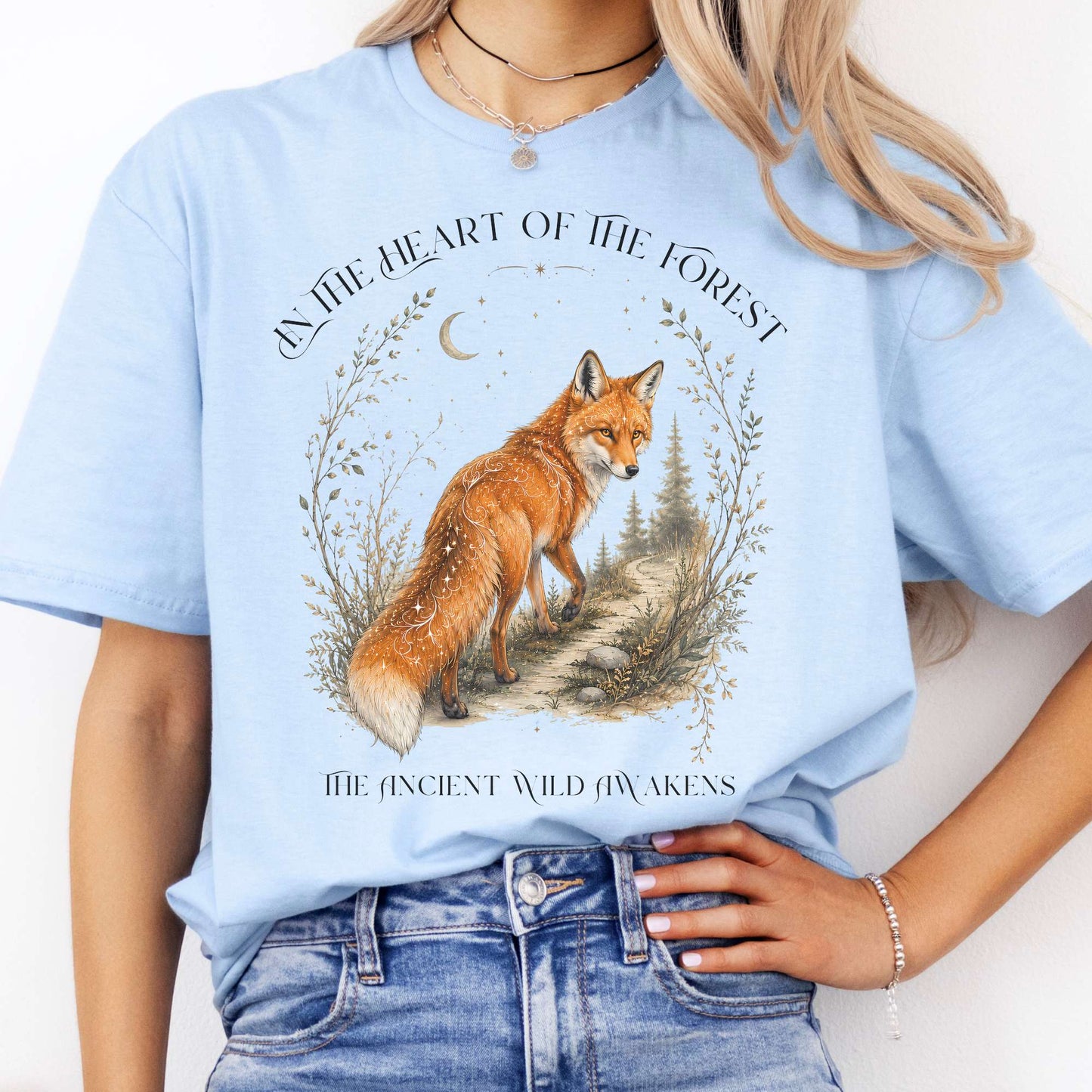 In the Heart of the Forest The Ancient Wild Awakens Fox T-Shirt
