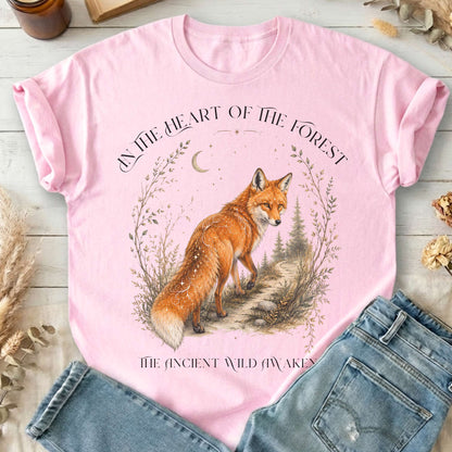 In the Heart of the Forest The Ancient Wild Awakens Fox T-Shirt