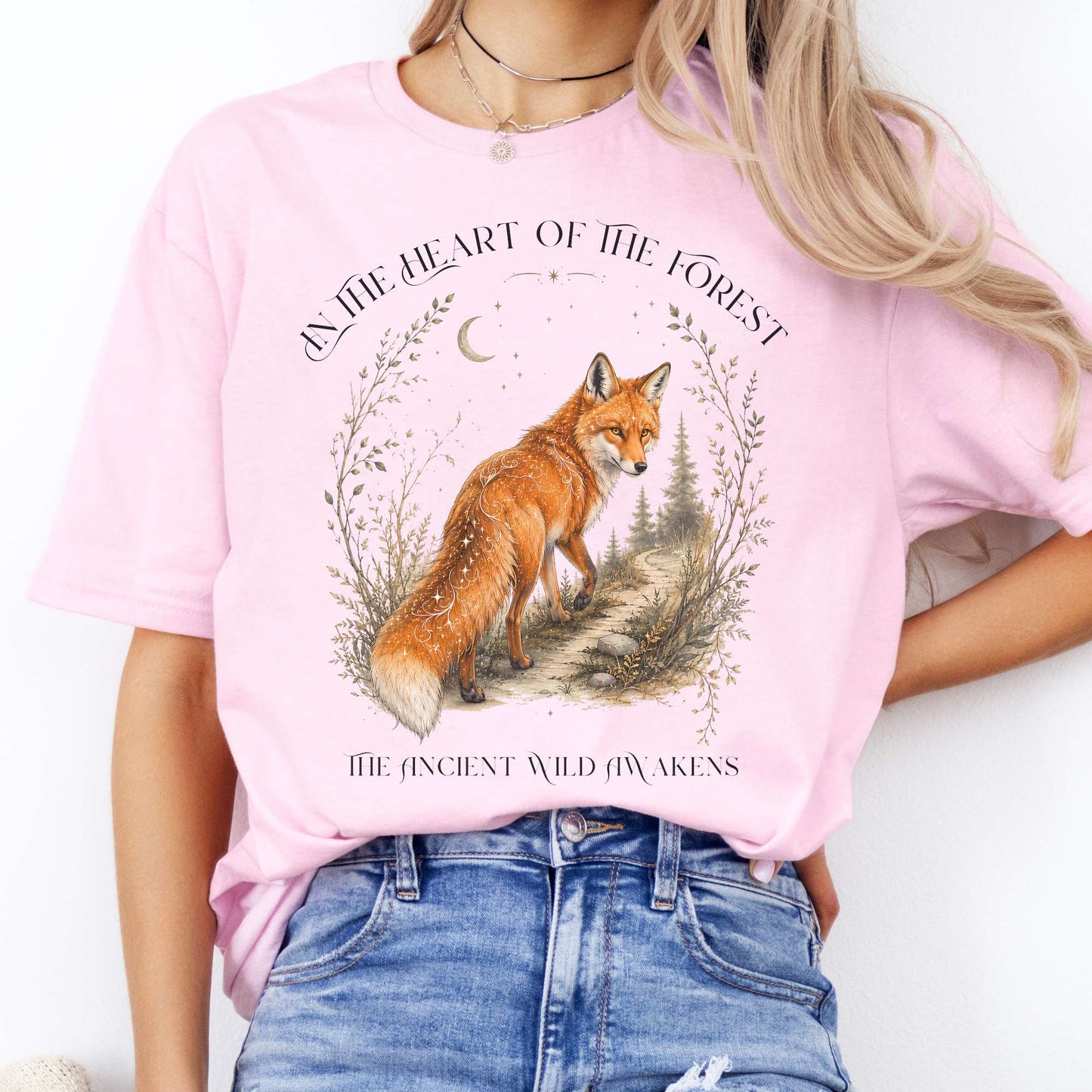 In the Heart of the Forest The Ancient Wild Awakens Fox T-Shirt