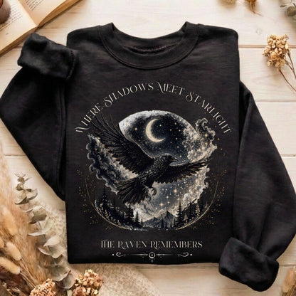 Where Shadows Meet Starlight Raven Sweatshirt