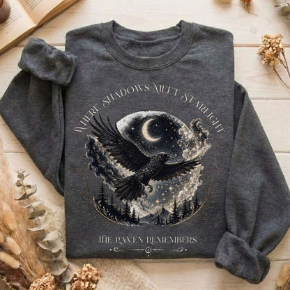 Where Shadows Meet Starlight Raven Sweatshirt