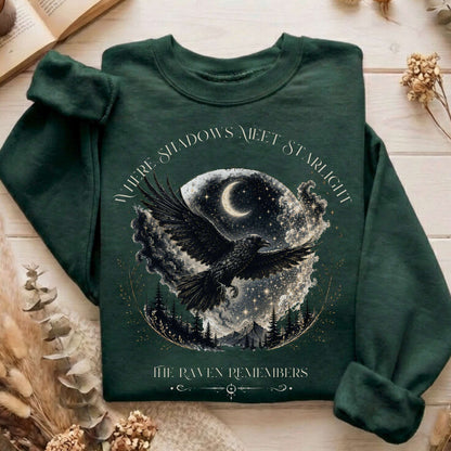 Where Shadows Meet Starlight Raven Sweatshirt