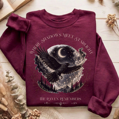 Where Shadows Meet Starlight Raven Sweatshirt