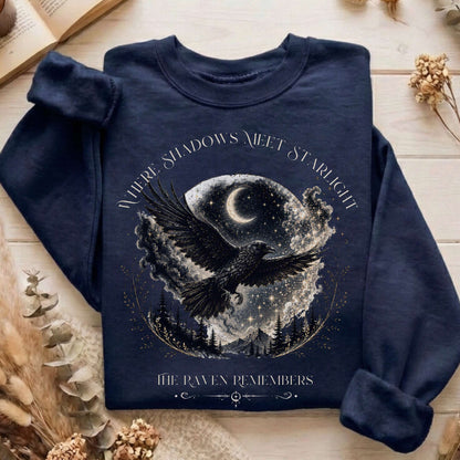 Where Shadows Meet Starlight Raven Sweatshirt