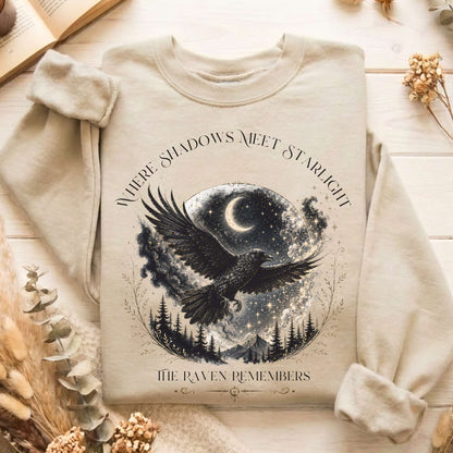 Where Shadows Meet Starlight Raven Sweatshirt