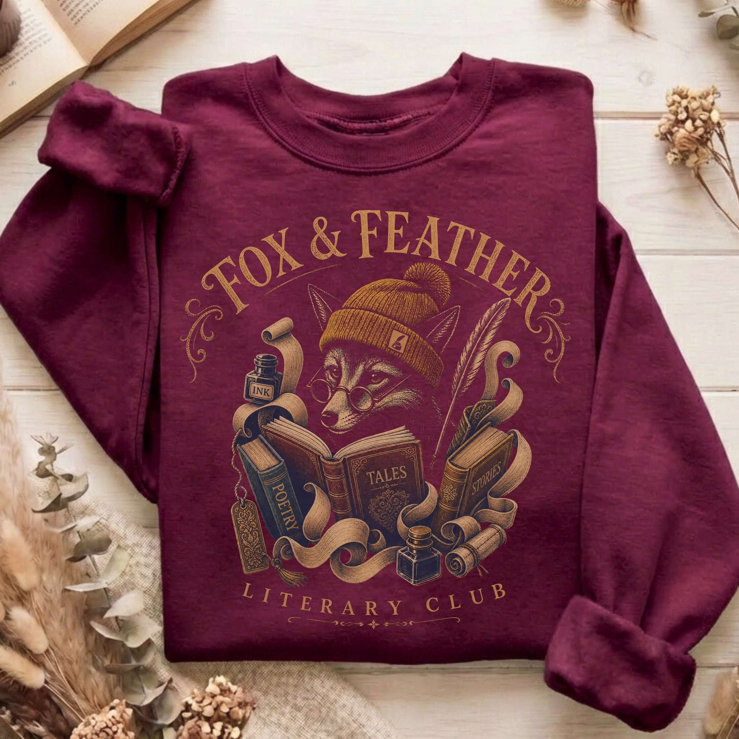 Fox & Feather Literary Club Sweatshirt