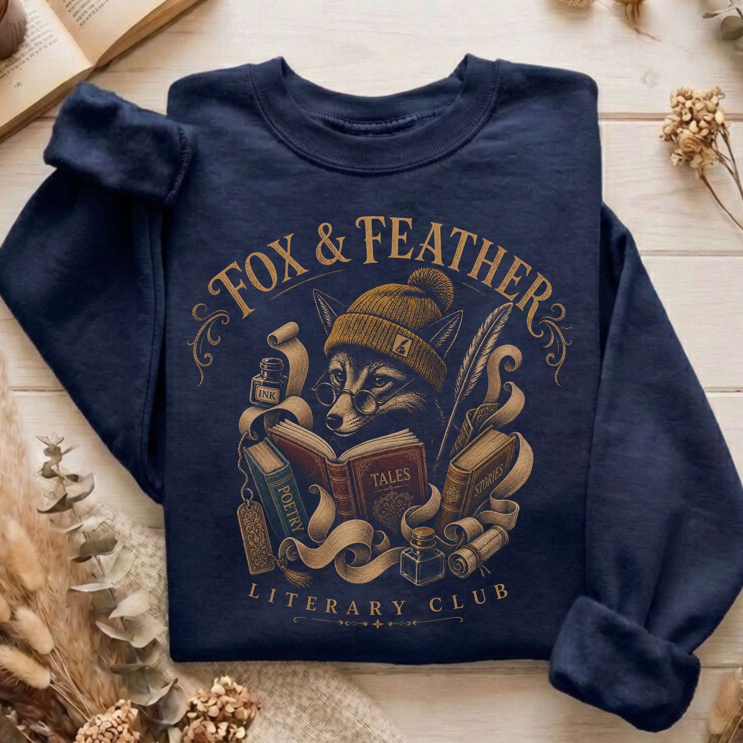Fox & Feather Literary Club Sweatshirt