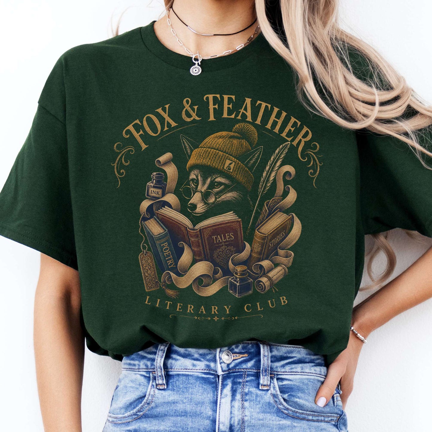 Fox & Feather Literary Club T-Shirt