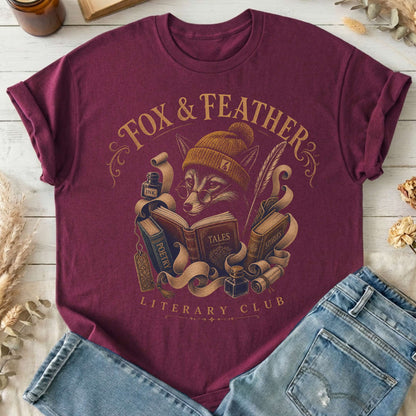 Fox & Feather Literary Club T-Shirt