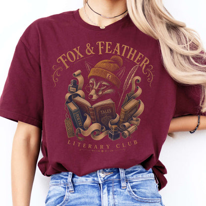 Fox & Feather Literary Club T-Shirt