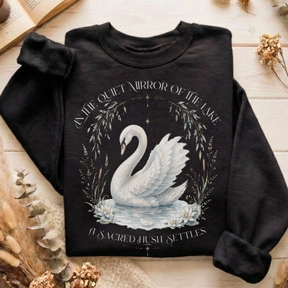 In The Quiet Mirror Swan Sweatshirt