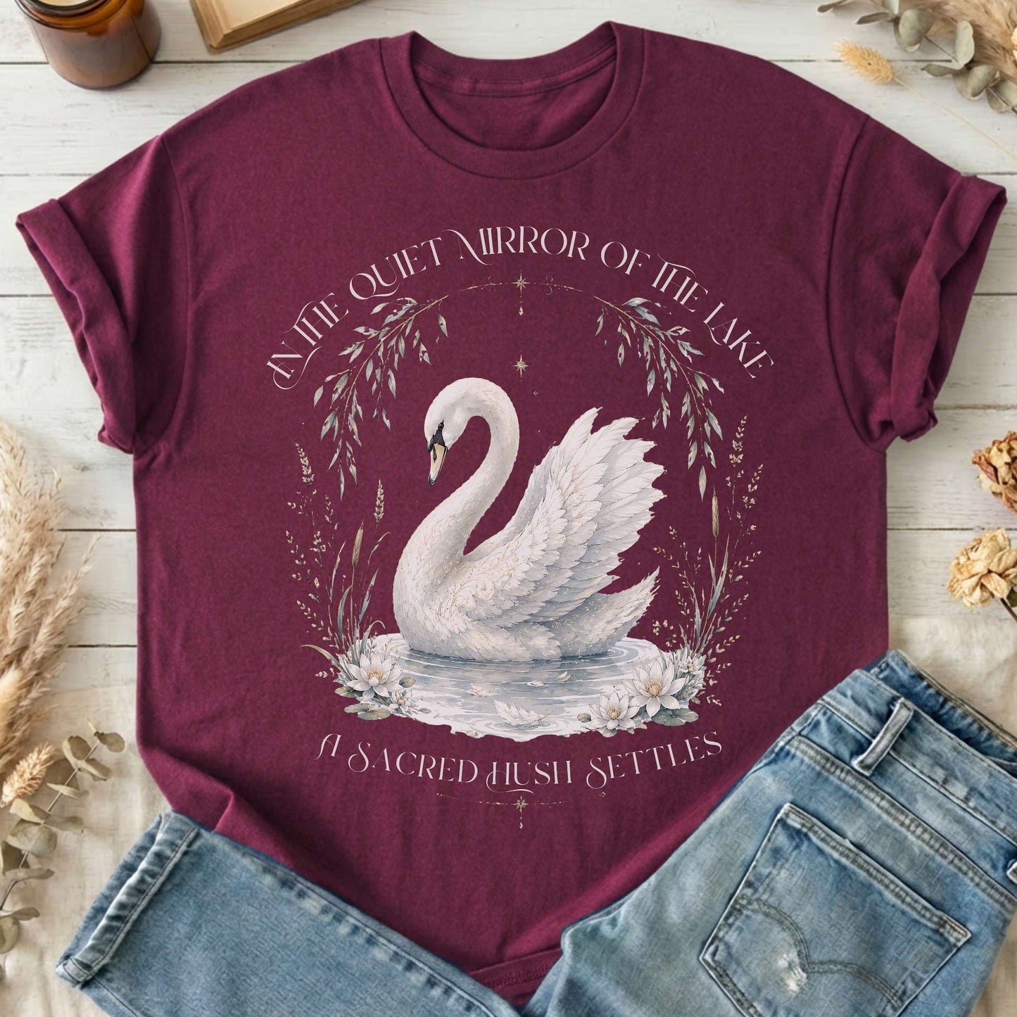 In The Quiet Mirror Swan T-Shirt