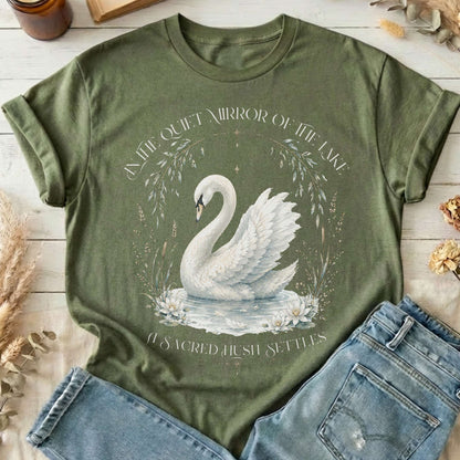 In The Quiet Mirror Swan T-Shirt