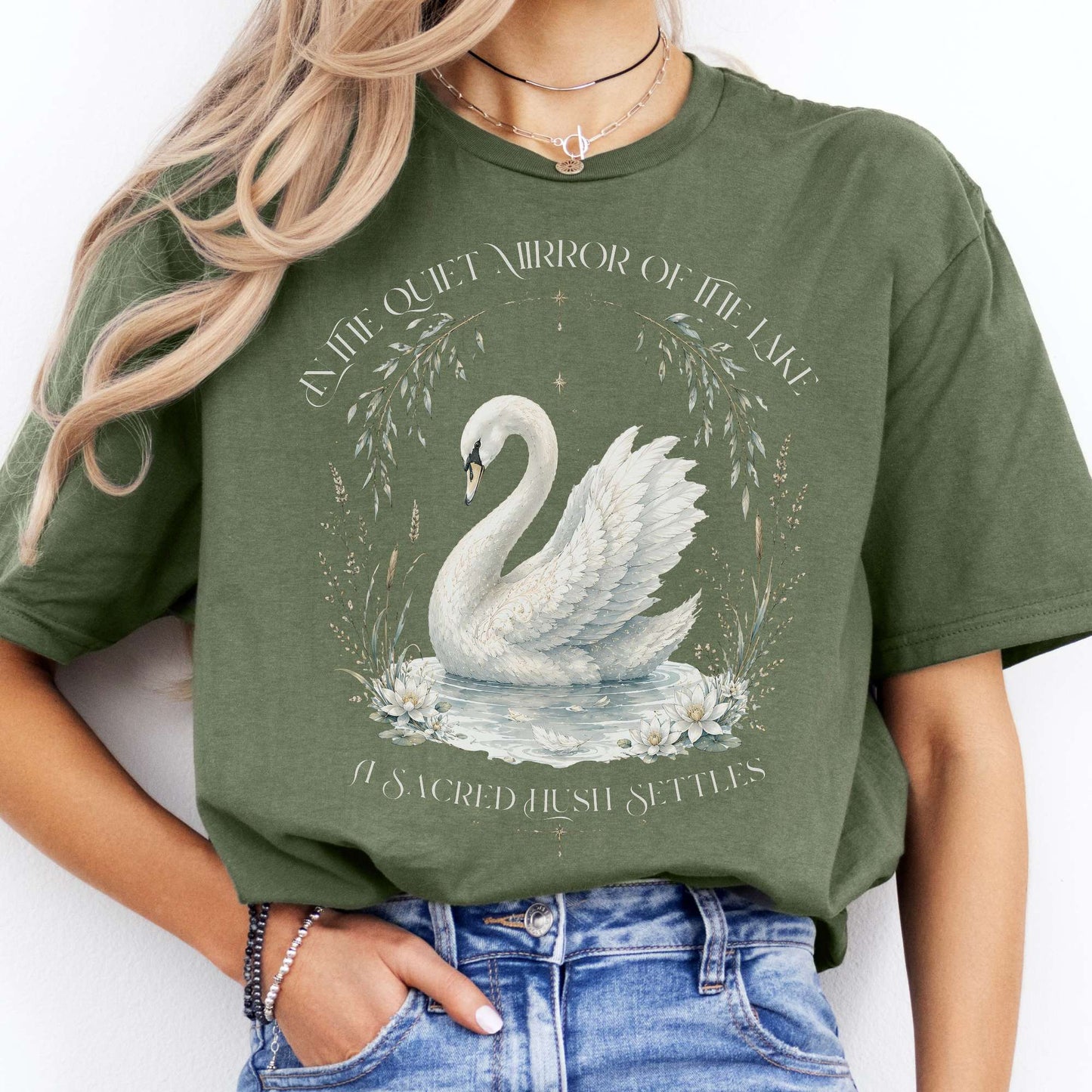 In The Quiet Mirror Swan T-Shirt