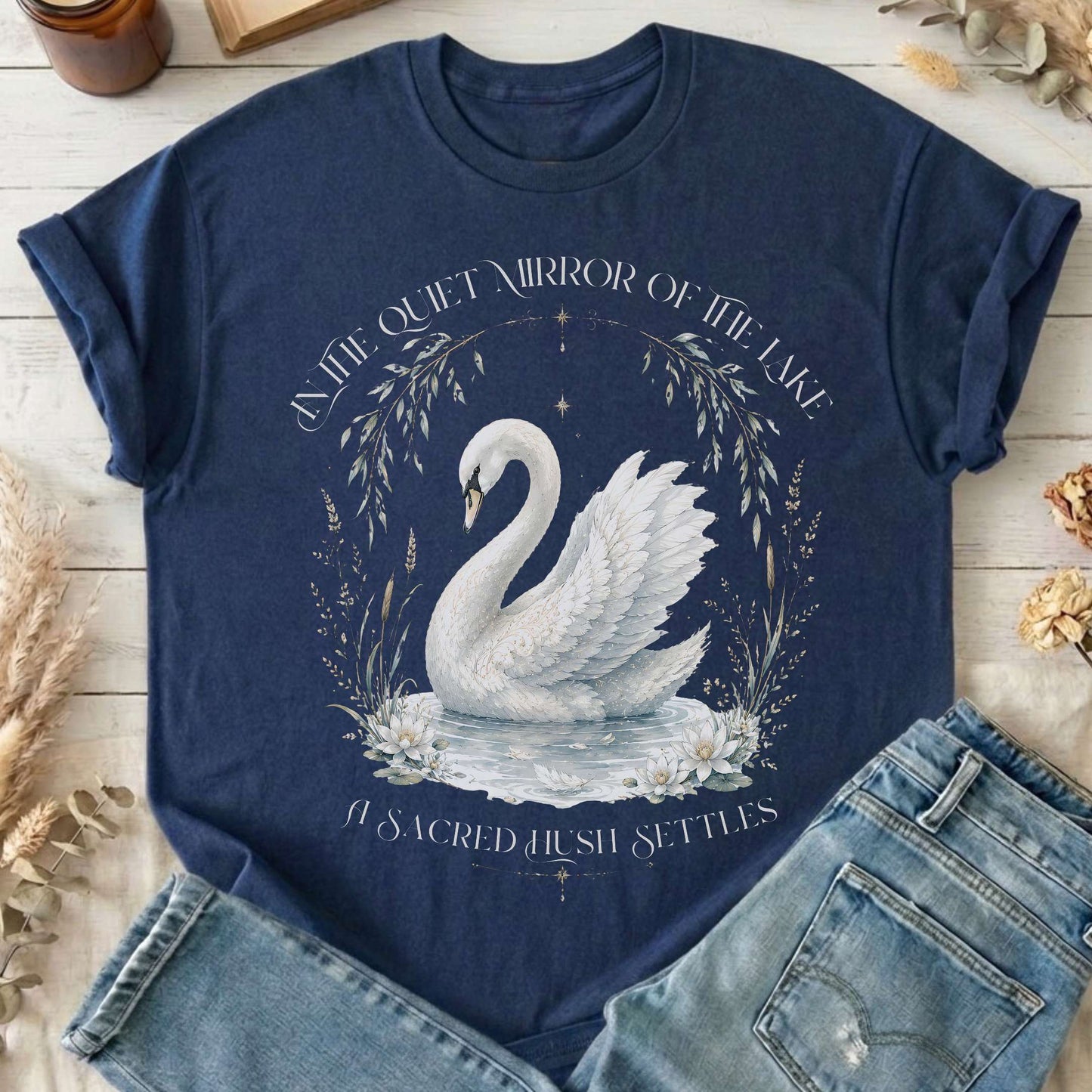 In The Quiet Mirror Swan T-Shirt