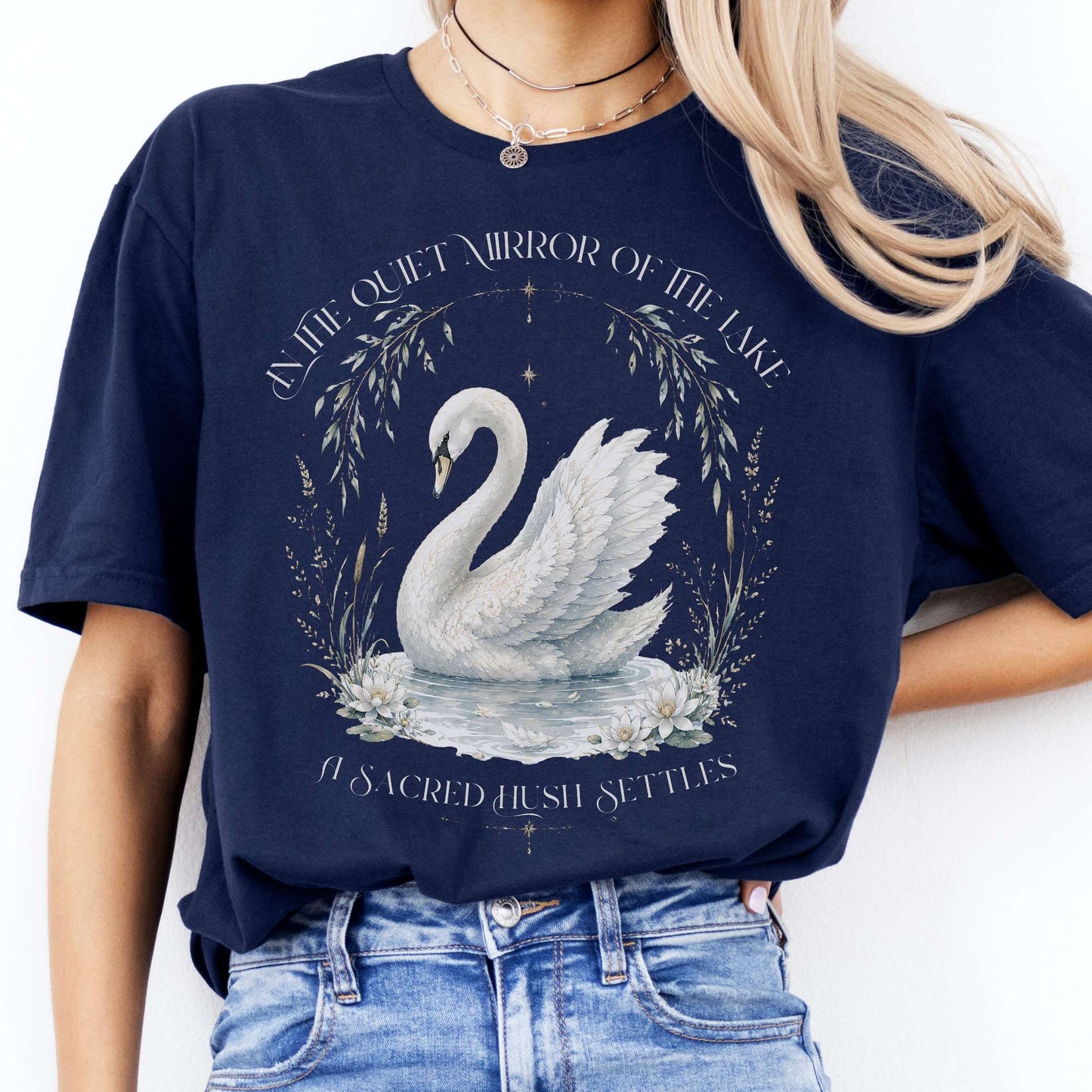 In The Quiet Mirror Swan T-Shirt
