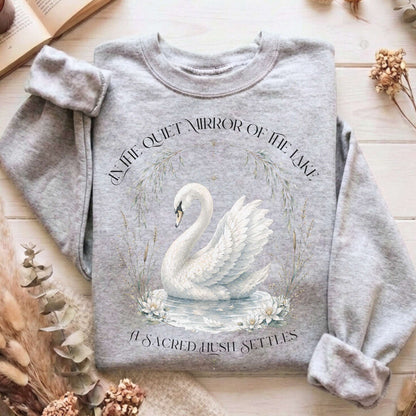 In The Quiet Mirror Swan Sweatshirt